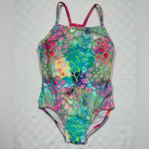 GIRLS SPEEDO SEA LEVEL/MERMAID ONE PIECE SWIMSUIT